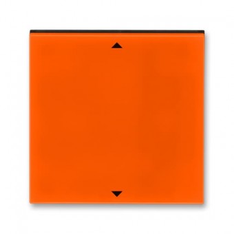 3299H-A00110 66  Kryt spínače žaluziového s krátkocestným ovladačem, s potiskem, oranžová / kouřová černá